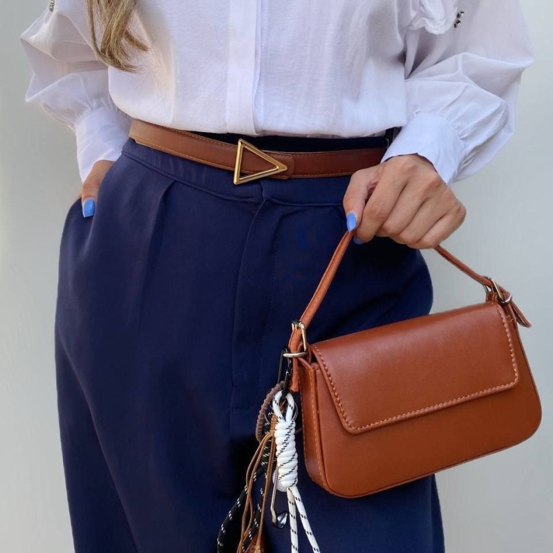 کمربند زنانه طرح مثلث کد 25mm