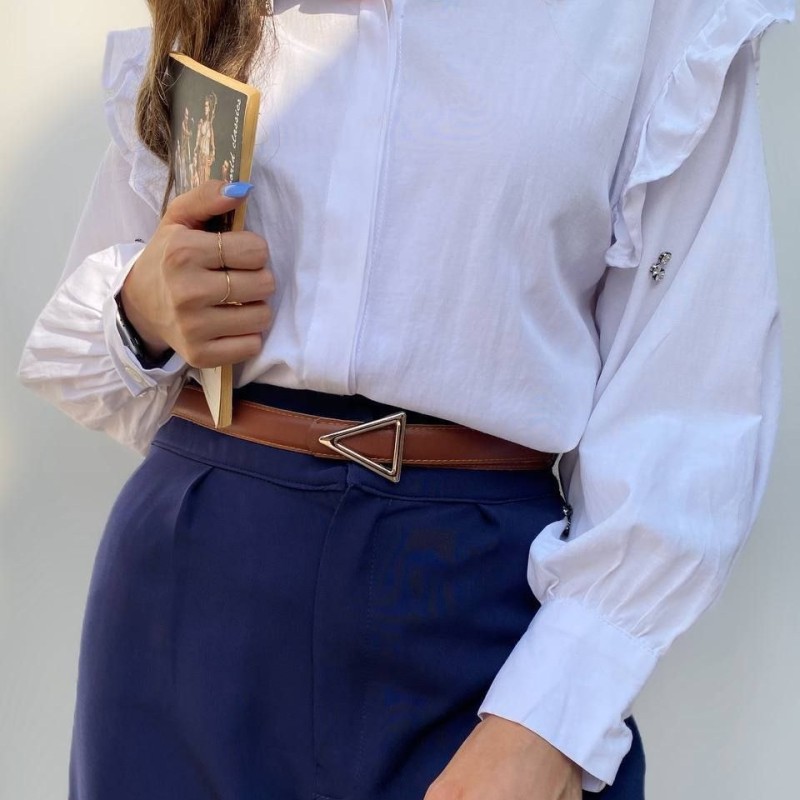 کمربند زنانه طرح مثلث کد 25mm