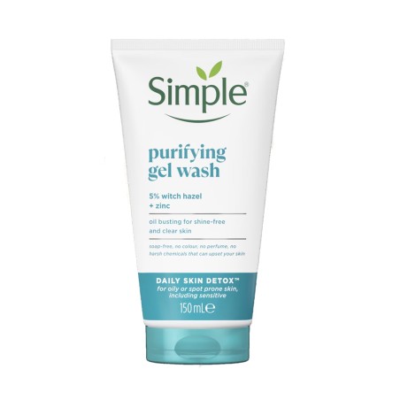 ژل شستشوی صورت روزانه پاک کننده سم زدای پوست سیمپل، 150 میل