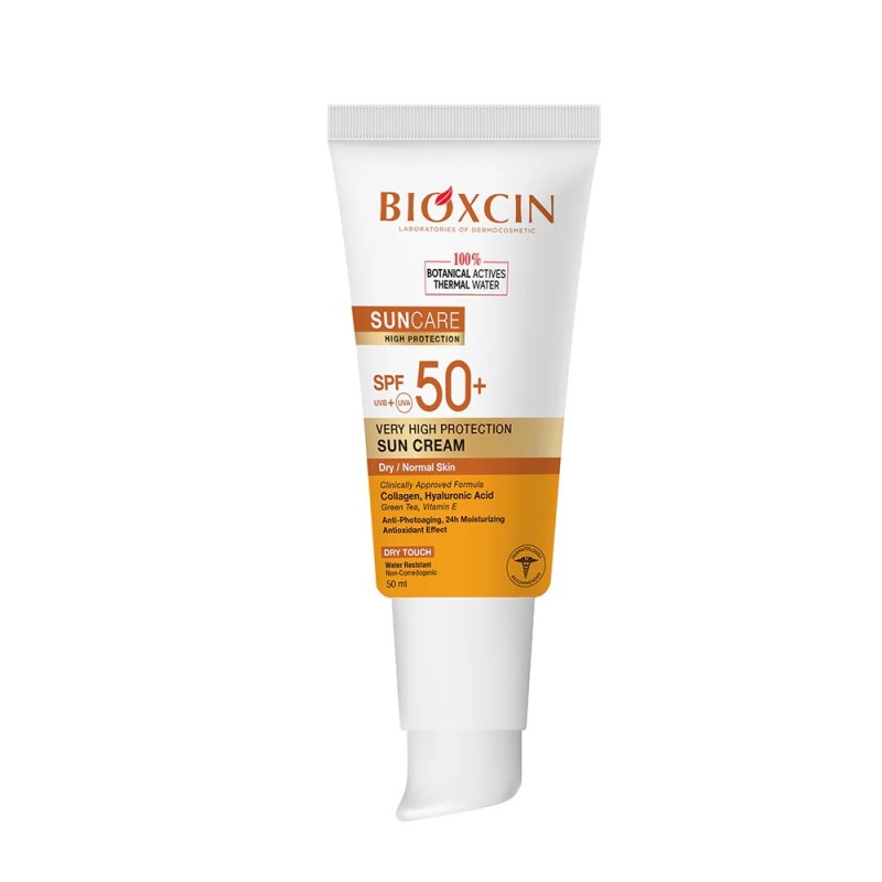 ضدآفتاب بیوکسین، بی رنگ مدل DRY/NORMAL SPF+50 حجم 50 میل