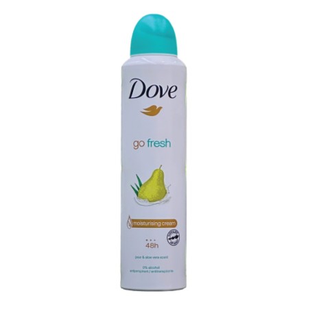 اسپری بدن زنانه داو، مدل گلابی سری Go Fresh حجم 250 میل - هند