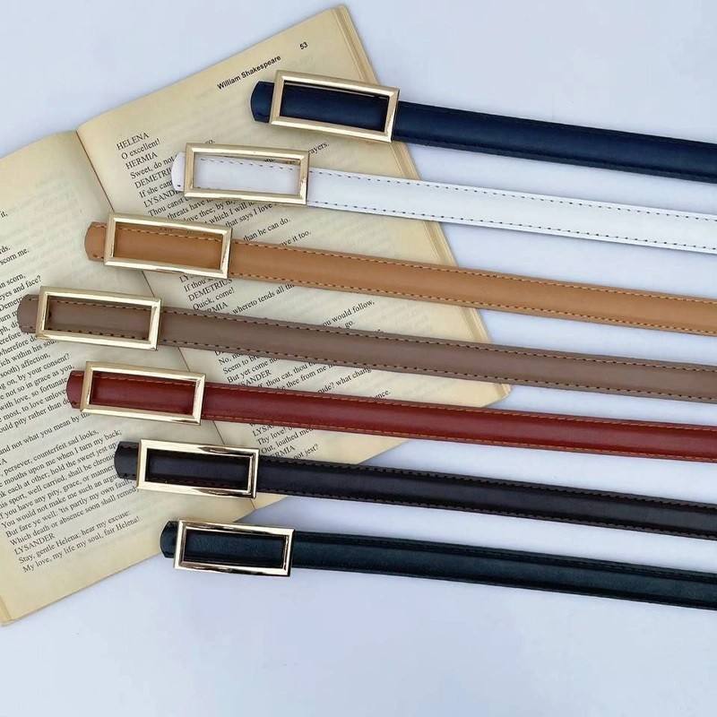 کمربند زنانه طرح مستطیل کشیده کد 20mm