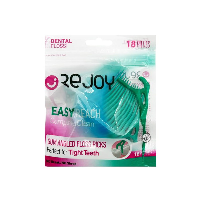نخ دندان ریجوی مدل کمانی دسته دار Easy Reach بسته 18 عددی