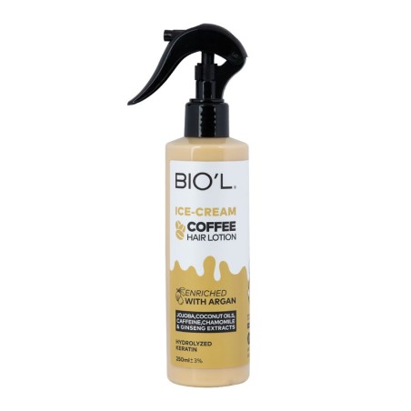 لوسیون موی بیول مناسب موهای رنگ شده و آسیب دیده مدل coffee حجم 250 میل