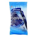 خودتراش دورکو DORCO مدل صابونی 2 لبه 5 عددی
