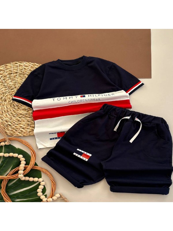 تیشرت شلوارک بچگانه طرح Tommy کد 5065