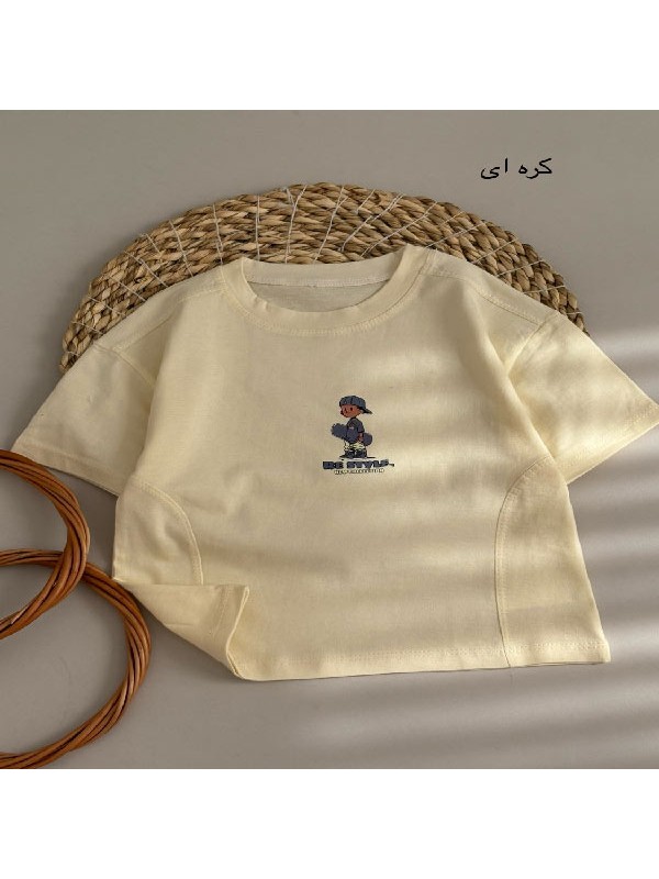 تیشرت بچگانه طرح اسکیت سوار کد 5059