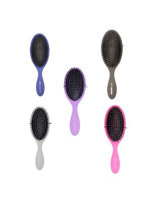 برس مو بیول بیضی مدل beauty tools با دندانه ‌های پلاستیکی