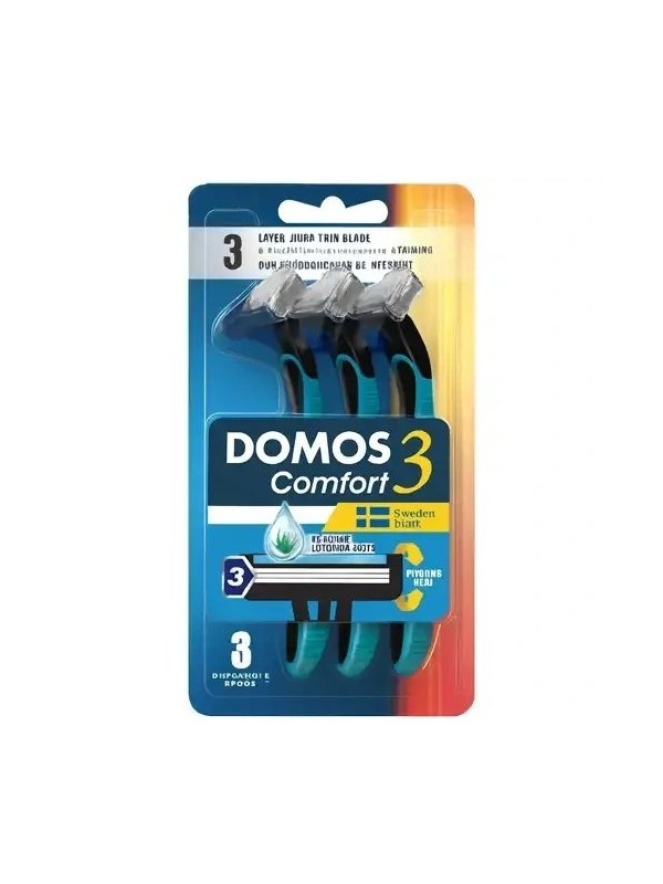 خودتراش مردانه دوموس 3 لبه مدل Comfort بسته 3 عددی