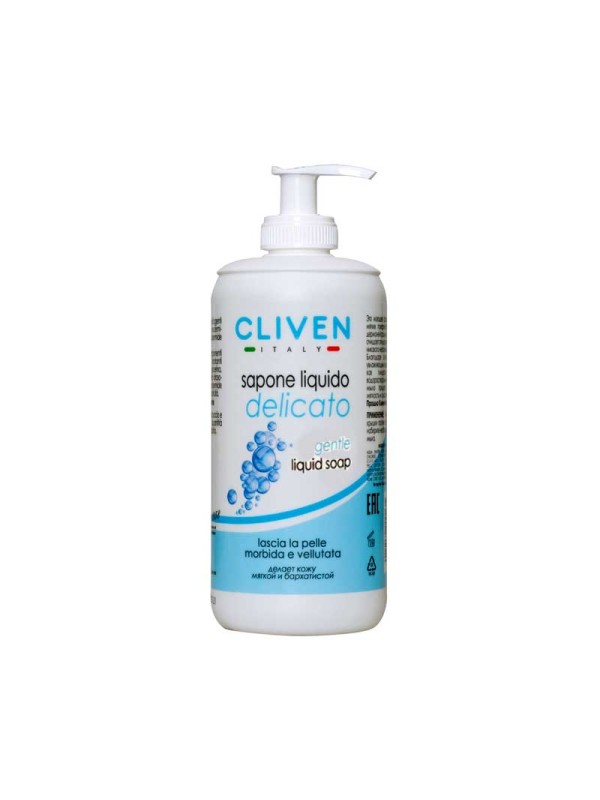 صابون مایع کلیون Cliven مدل Gentle Liquid (آبی) حجم 500 میلی لیتر