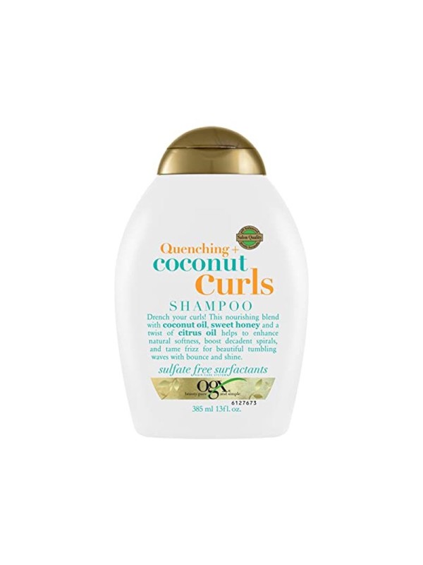 شامپو مو فاقد سولفات او جی ایکس OGX مدل Coconut Curls حجم 385 میلی لیتر