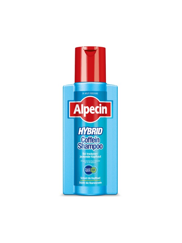 شامپو مو آلپسین Alpecin مدل HYBRID (موهای خشک و خارش پوست سر) حجم 250 میلی لیتر