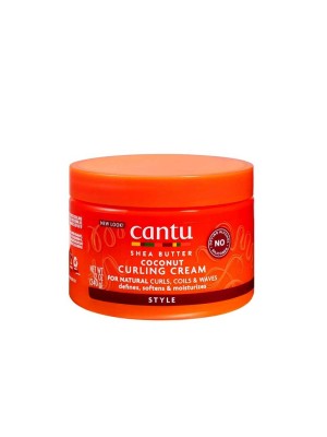کرم مو کنتو Cantu مدل Coconut Curling Cream وزن 340 گرم (مخصوص موهای فر)