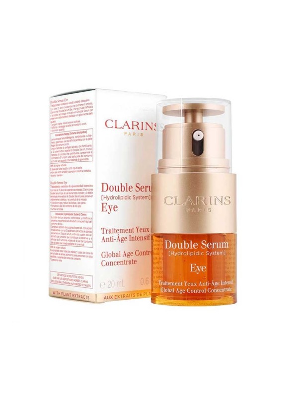 دابل سرم دور چشم کلارنس Clarins سری DOUBLE SERUM مدل Complete Age Control حجم 20 میلی لیتر