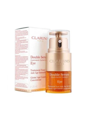 دابل سرم دور چشم کلارنس Clarins سری DOUBLE SERUM مدل Complete Age Control حجم 20 میلی لیتر