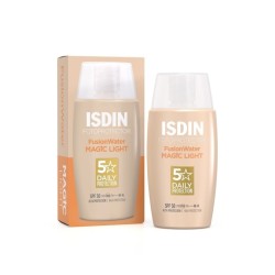 ضدآفتاب رنگی ایزدین ISDIN سری Fusion Water مدل MAGIC LIGHT حجم 50 میلی لیتر