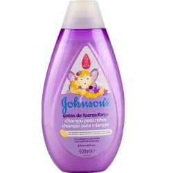 شامپو ضد ریزش و شکنندگی بچه جانسون JOHNSONS مدل STRENGTH DROPS حجم 500 میلی لیتر