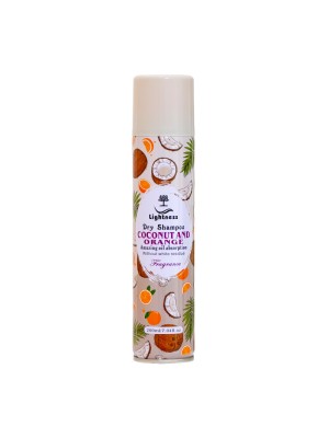 شامپو خشک لایت نس LIGHTNESS مدل COCONUT & ORANGE (نارگیل و پرتقال) حجم 200 میلی لیتر