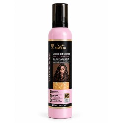 موس موی فر لایت نس LIGHTNESS مدل CURLY HAIR (صورتی) حجم 300 میلی لیتر