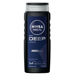 شامپو سر و بدن نیوا NIVEA مدل DEEP حجم 500 میلی لیتر