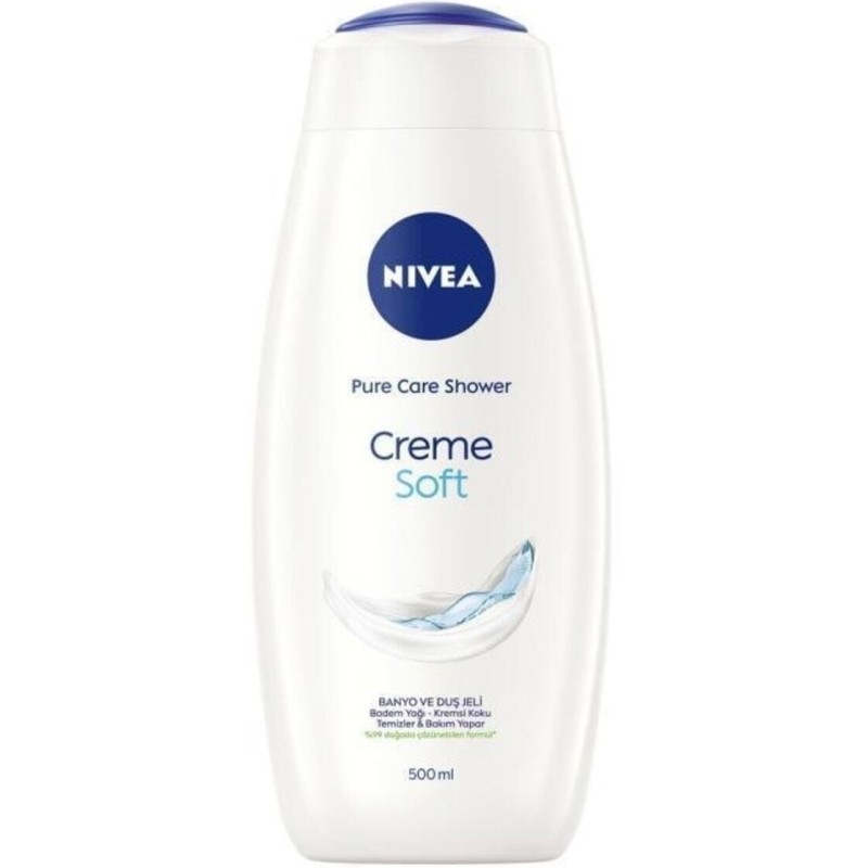 شامپو بدن نیوا NIVEA مدل SOFT CREME & ALMOND OIL حجم 500 میلی لیتر