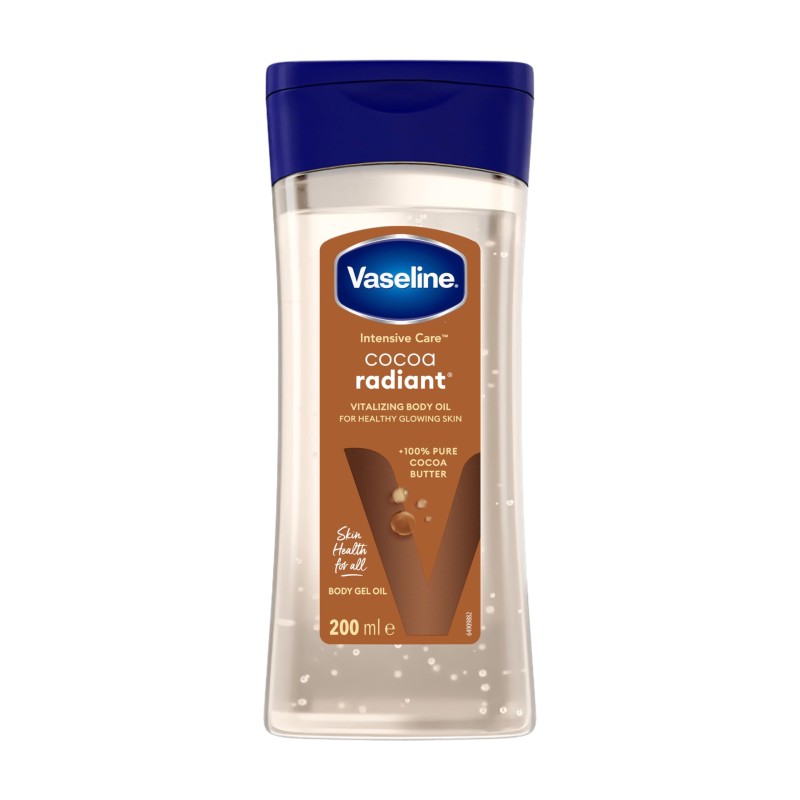 شاین بدن وازلین VASELINE مدل COCOA RADIANT (کاکائو) حجم 200 میلی لیتر