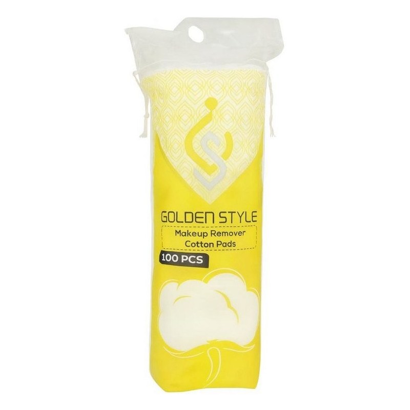 پد آرایش پاک کن دیسکی گلدن استایل GOLDEN STYLE بسته 100 عددی