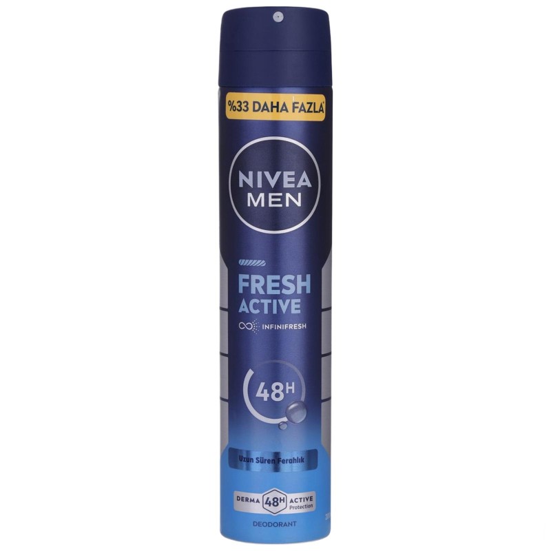 اسپری ضد تعریق مردانه نیوا NIVEA مدل FRESH ACTIVE حجم 200 میلی لیتر