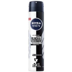 اسپری ضد تعریق مردانه نیوا NIVEA مدل BLACK & WHITE ORGINAL حجم 200 میلی لیتر
