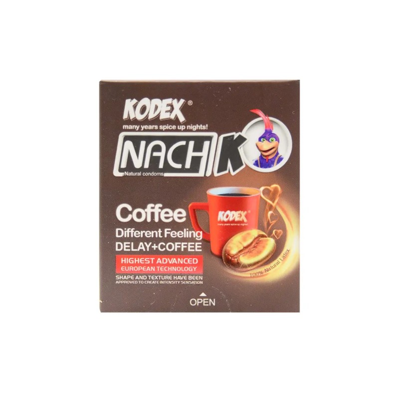 کاندوم کدکس مدل Coffee + Delay بسته 3 عددی