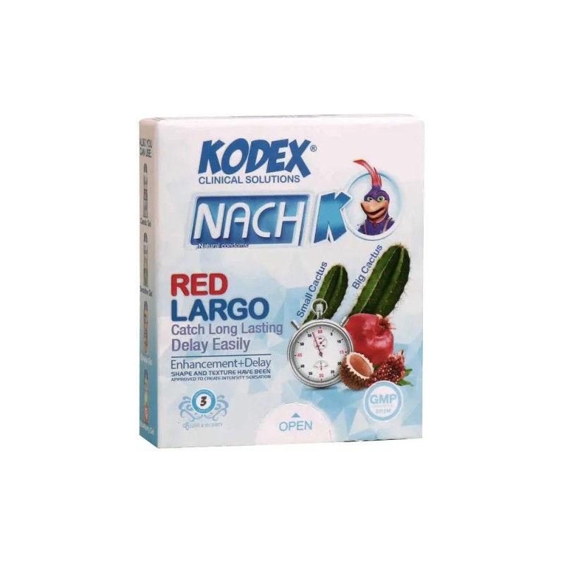 کاندوم کدکس مدل Red Largo بسته 3 عددی
