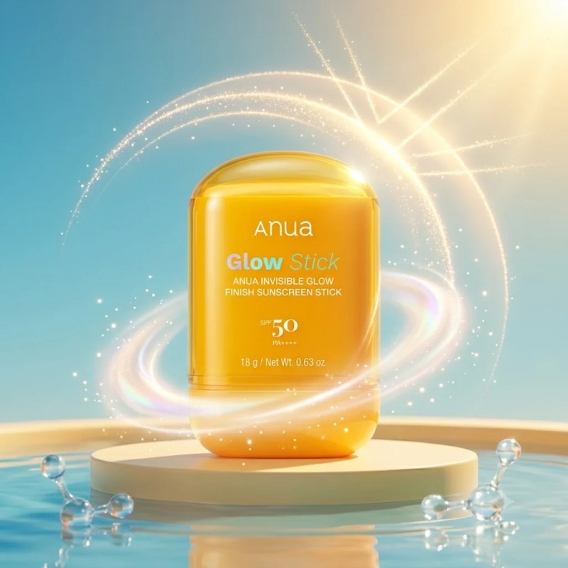 ضد آفتاب استیکی بی رنگ و درخشان کننده آنوا Invisible Glow Finish Sunstick حجم50 میلی لیتر