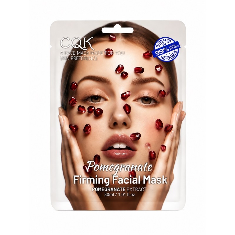 ماسک صورت Firming Facial Mask CQK مدل Pomegranate حجم 30 میلی لیتر