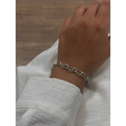 دستبند زنانه زنجیر تیفانی - رنگ نقره ای