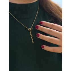 گردنبند زنانه مدل طرح طلا