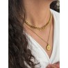 گردنبند زنانه دولاین طرح الیزابت با کارتیر