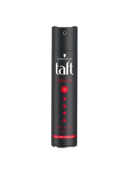 اسپری حالت دهنده مو تافت Taft مدل power hold شماره 5 (مشکی قرمز) حجم 250 میل