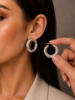 گوشواره زنانه طرح پیچی