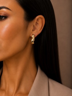 گوشواره زنانه طرح فشن مربعی