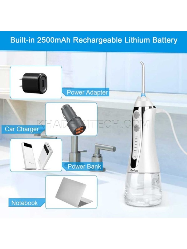 دستگاه شست و شوی دهان و دندان اچ تو اوفلس مدل h2ofloss HF-6 سفید
