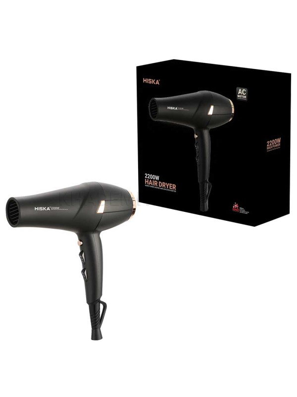سشوار حرفه‌ای هیسکا مدل HISKA H5257 2200W مشکی