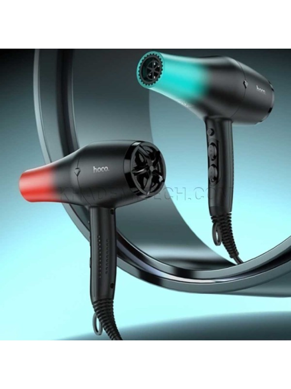 سشوار حرفه‌ای هوکو مدل HOCO HP15 مشکی قرمز