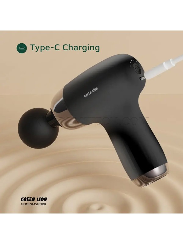 ماساژور تفنگی گرین لاین مدل GREEN LION GNMINMSGNBK Gun 6 Speed مشکی