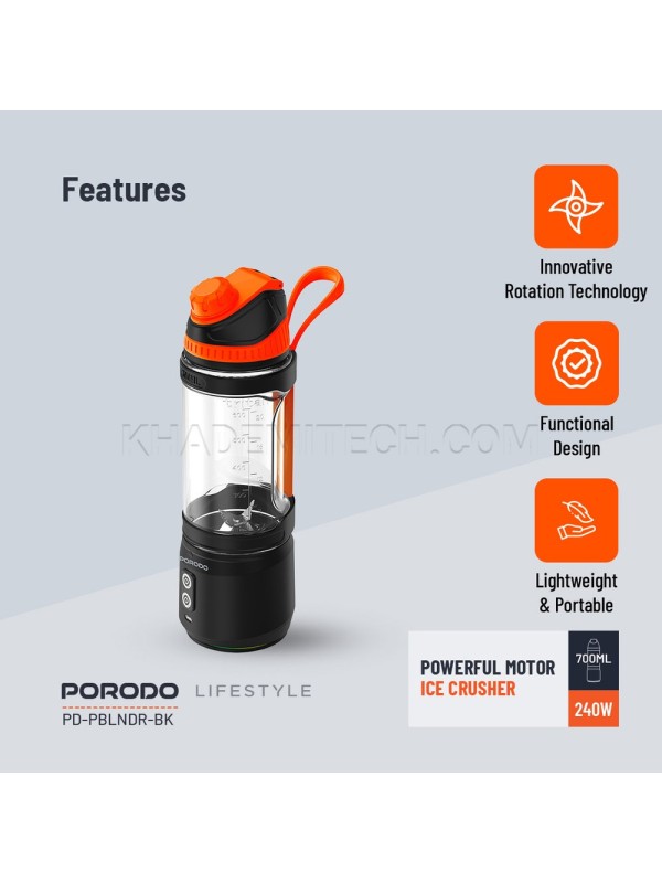 مخلوط کن شارژی پرودو مدل PORODO PDBLNDR240WH NUTRIMIX Dual-Spin سفید