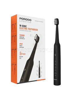 مسواک شارژی پرودو مدل PORODO PDLFST200BK W-SONIC مشکی