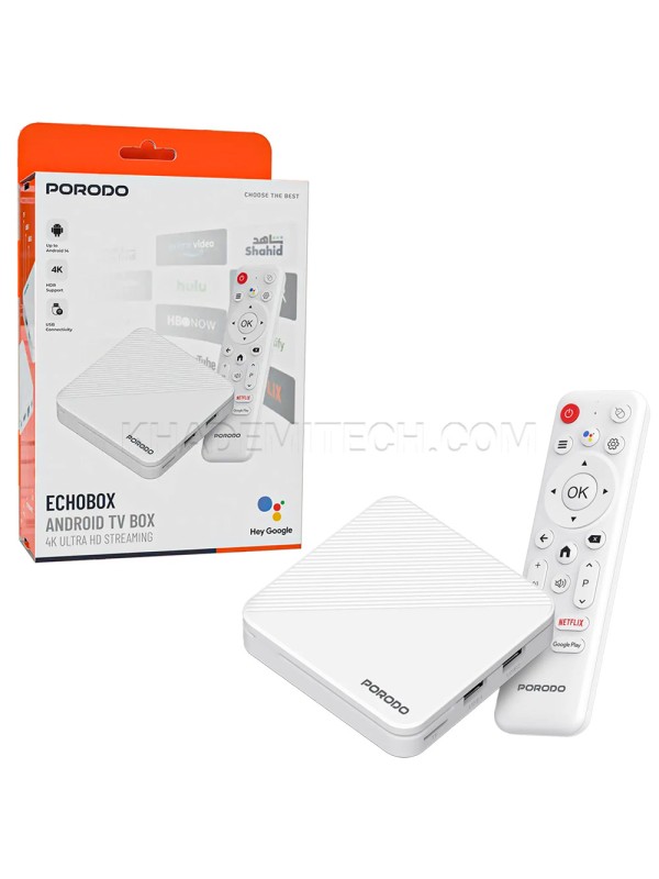 اندروید باکس پرودو مدل PORODO PDH96MAXWH Echobox Android TV Box