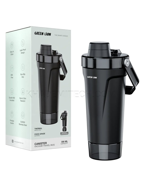 تراول ماگ گرین لاین مدل GREEN LION GNCAN590MVBK CANISTER