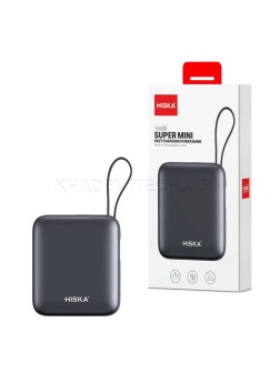پاوربانک جیبی فست شارژ هیسکا مدل HISKA HP-131 PD 10000mAh 22.5W مشکی