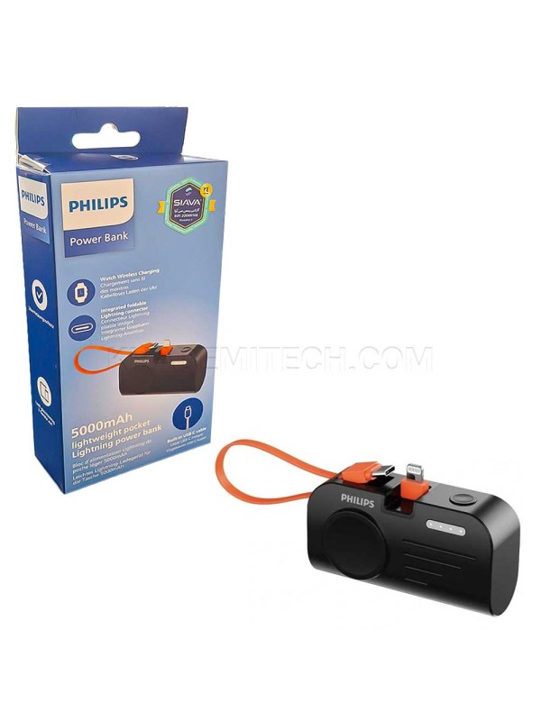 پاوربانک فیلیپس مدل PHILIPS DLP2552VB 5000mAh 22.5W مشکی