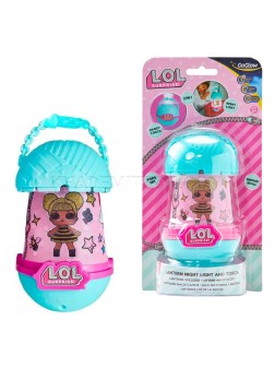 چراغ خواب و چراغ قوه کودک سورپرایزی مدل LOL Surprise فسفری
